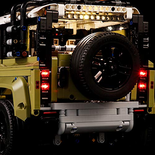 MOEGEN Juego de iluminación LED para Lego Land Rover Defender, juego de iluminación compatible con modelo Lego 42110 (no incluye modelo Lego) – Versión básica