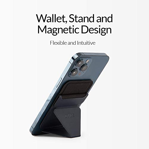 MOFT el Primer Soporte y Billetera magnéticos a presión para iPhone 12/13 Soporte y Billetera compatibles con MagSafe®, múltiples ángulos de visión, Billetera MagSafe