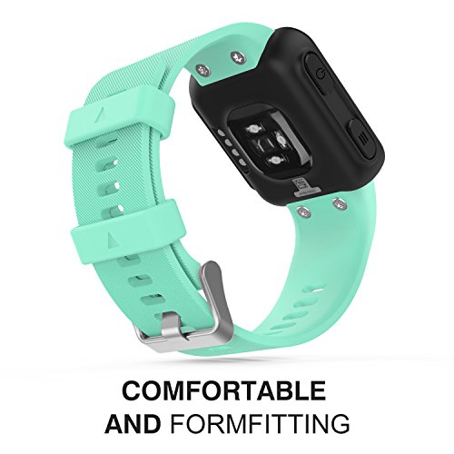 MoKo Correa para Garmin Forerunner 35, Suave Silicona de Reloj Correa, Menta Verde