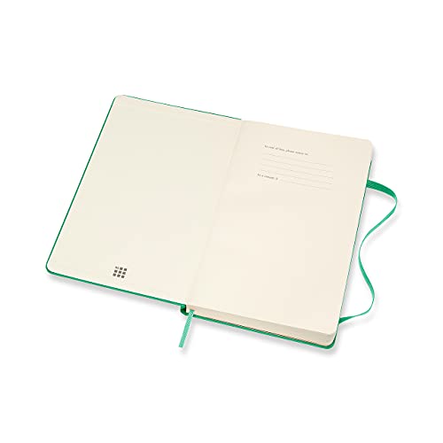 Moleskine, Agenda Settimanale 2022, Agenda Settimanale 12 Mesi, Weekly Planner e Notebook, Copertina Rigida, Formato Large 13 x 21 cm, Colore Verde Gelo, 144 Pagine