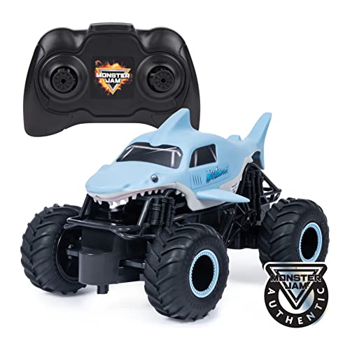 Monster Jam Megalodon - Monster Truck con Mando a Distancia Oficial a Escala 1:24, 2,4 GHz, a Partir de 4 años