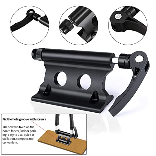 Montaje de la Horquilla de liberación rápida de la Bicicleta, Soporte para Horquilla para Bicicleta, Soporte para camión con Bloque de Bicicleta para Bicicleta de Carretera (Negro)