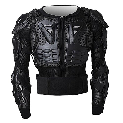 MONTALIN Peto Integral Moto, Motocross, Enduro, chaqueta Proteccion NEGRO M L XL XXL XXXL (XL)