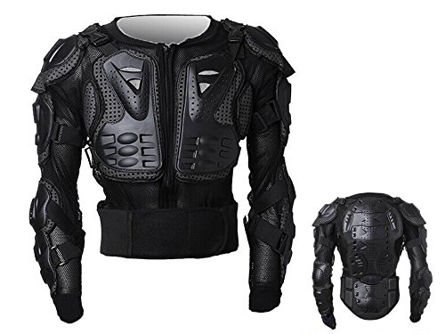 MONTALIN Peto Integral Moto, Motocross, Enduro, chaqueta Proteccion NEGRO M L XL XXL XXXL (XL)