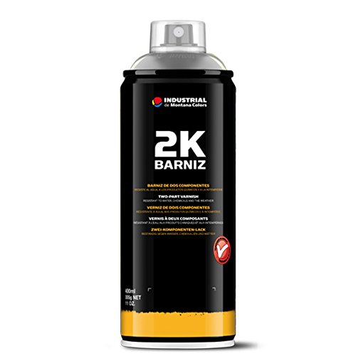 Montana Colors MTN Spray Barniz 2K (2 componentes) - Spray Barniz Mate, Acabado Mate, 400 ml