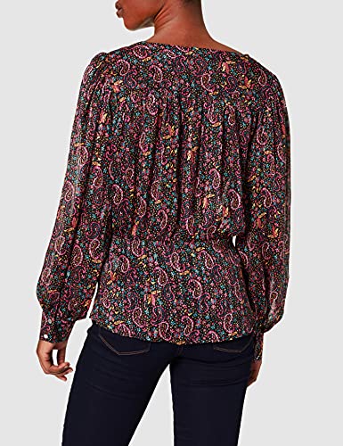 Morgan Chemise Imprimée Code Blusa, Negro, 38 para Mujer