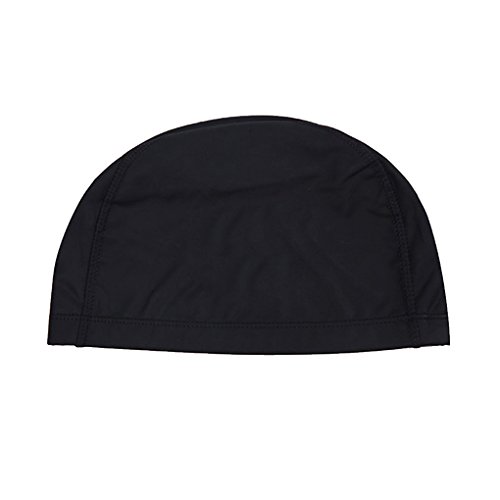 Morza Gorro de baño elásticos PU Impermeable Proteger Gorro de baño Orejas Sombrero de Pelo Largo Deportes de natación Piscina SPA Gorra de natación por un Hombres Mujeres