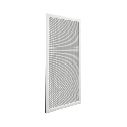 Mosquitera Corredera Mini para Ventanas - Set de Montaje, perfiles de alumínio y Malla de Fibra de Vidrio/ Color Blanco, 70 x 130 cm