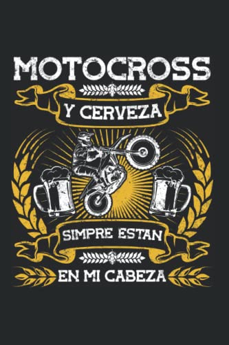 Moto Cross Enduro Jarras Cerveza - Motocicleta Motocross Cuaderno De Notas: Formato A5 I 110 Páginas I Regalo Como Diario Planificador O Agenda