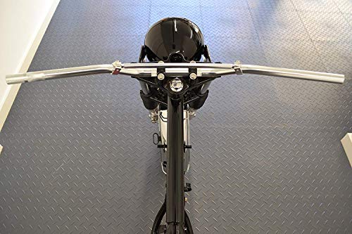 Moto Manillar Para Trail Motocross Streetfighter Motocicleta Soporte - 22mm 7/8" - Plateado