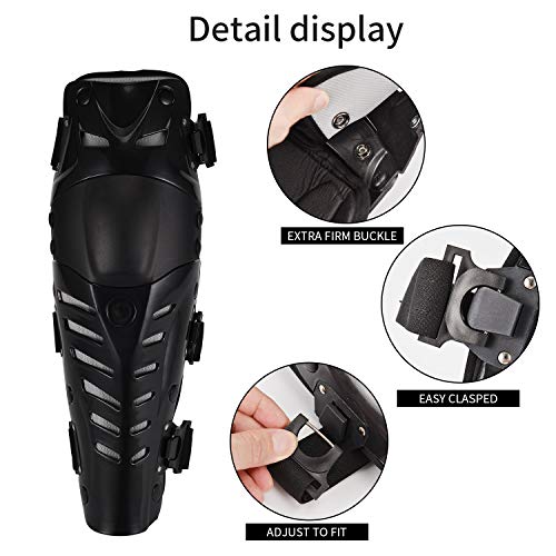 Moto Rodilleras Adultos Espinillera Motocross Protección de Rodilla Motocross Corporal Protector Rodilla Motocicleta Bicicleta Rodilleras para Protector Caballero al Aire Libre