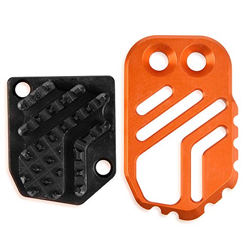 Motocicleta Extensión de la Palanca del Freno Pie Trasero del Pedal Ampliar Extensor para 790 Adventure/R/S/1290 Super Adventure/Husqvarna 125-501cc Bikes/All Dirt Bikes pre-2017-Naranja+Negro