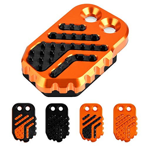 Motocicleta Extensión de la Palanca del Freno Pie Trasero del Pedal Ampliar Extensor para 790 Adventure/R/S/1290 Super Adventure/Husqvarna 125-501cc Bikes/All Dirt Bikes pre-2017-Naranja+Negro