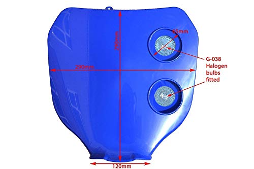 Motocicleta Faro 12V/20W Azul para Motocross, Enduro Supermotos Trail Motos