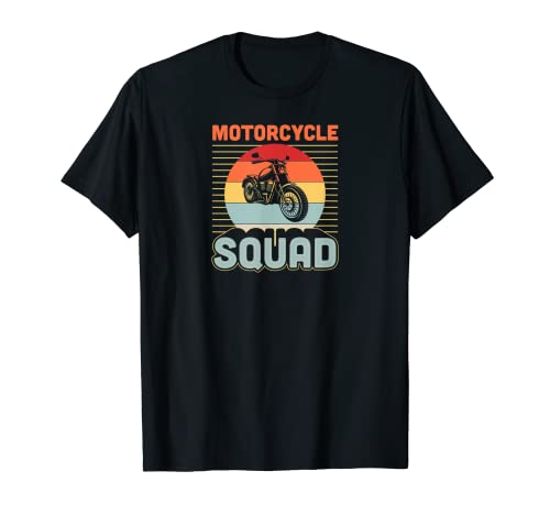 Motocicleta Squad Classic Cruiser Biker Life Estilo Vintage Camiseta