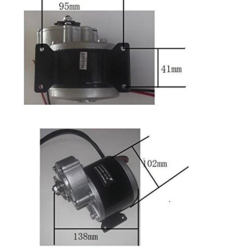 Motores eléctricos de MY1016Z3 24V 350W para Las bicis Motor de desaceleración del Engranaje del Cepillo de Alta Velocidad de la E-Bicicleta