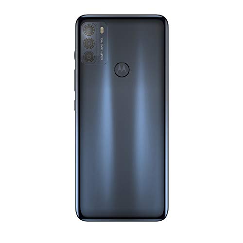 Motorola Moto g50 (Pantalla de 6.5" Max Vision HD+, Qualcomm® Snapdragon™ 480 2.0 GHz octa-core, cámara triple de 48MP, batería de 5000 mAH, Dual SIM, 4/128GB, Android 11), Gris [Versión ES/PT]