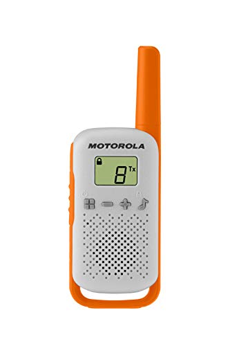 Motorola T42 Triple Talk About – Aparatos de Radio (Juego de 3, PMR446, 16 Canales, Alcance 4 Km) Multicolor