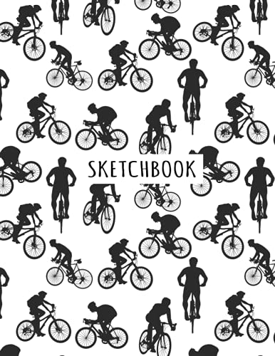 Mountain Bike Sketchbook: Mountain Bike Blank Page Sketchbook To Write Notes, Notepad, To Do Lists, Sketching, Mountain Bike Pattern Sketch Drawing Design
