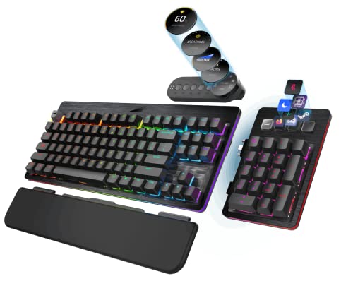 MOUNTAIN Everest MAX Gaming Tastatur - MX Blue, ANSI, US-Layout, Negro