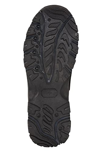 Mountain Warehouse Botas para Hombre Adventurer - Zapatillas de Tela y sintéticas para Caminar, Extra Grip, Otoño, Invierno Calzado para Hombre Negro 41.5