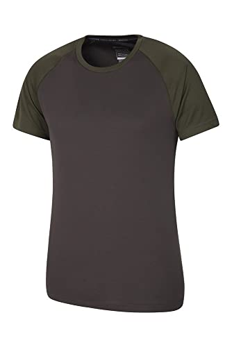 Mountain Warehouse Camiseta para Hombres Endurance - Transpirable, de protección Solar UPF30, Camiseta Ligera y cómoda, Cuidado fácil Caqui XS