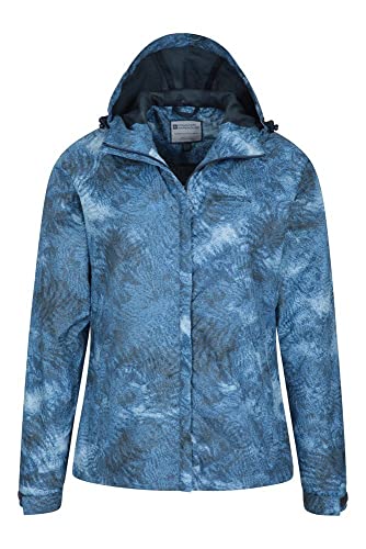 Mountain Warehouse Chaqueta Torrent para Mujer - con Capucha Ajustable e Impermeable - Fácil de Guardar - Ideal para Viajes y Senderismo Azul Marino 38