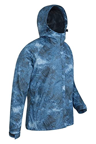 Mountain Warehouse Chaqueta Torrent para Mujer - con Capucha Ajustable e Impermeable - Fácil de Guardar - Ideal para Viajes y Senderismo Azul Marino 38