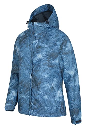 Mountain Warehouse Chaqueta Torrent para Mujer - con Capucha Ajustable e Impermeable - Fácil de Guardar - Ideal para Viajes y Senderismo Azul Marino 38