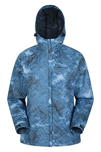 Mountain Warehouse Chaqueta Torrent para Mujer - con Capucha Ajustable e Impermeable - Fácil de Guardar - Ideal para Viajes y Senderismo Azul Marino 38