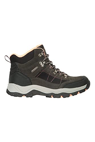 Mountain Warehouse Navigate Botas Impermeables de montaña para Mujer - Pala en Ante y Malla, amortiguación EVA, topes en talón y Punta - para Senderismo, excursiones Gris Talla Zapatos Mujer 39 EU