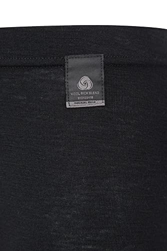 Mountain Warehouse Pantalón térmico de Lana Merino para niños - Transpirable, Ligero, Antibacteriano, fácil de Transportar, niños y niñas, Invierno Negro 11-12 Años