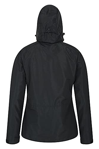 Mountain Warehouse Thunderstorm Chaqueta 3 en 1 Mujer - Abrigo con Parte Exterior Impermeable, Ajustable, Parte Interior de Lana Separable - para Viajar, al Aire Libre, Invierno Negro 32