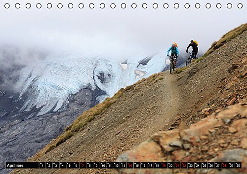 Mountainbike Spirit 2019 (Tischkalender 2019 DIN A5 quer): 13 faszinierende Radsportmotive in den Alpen (Monatskalender, 14 Seiten )