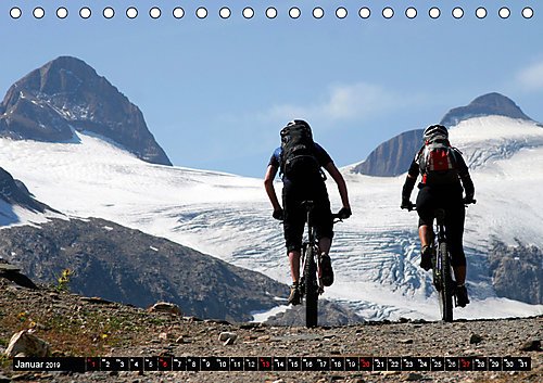 Mountainbike Spirit 2019 (Tischkalender 2019 DIN A5 quer): 13 faszinierende Radsportmotive in den Alpen (Monatskalender, 14 Seiten )