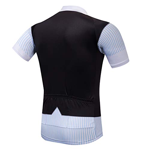 Moxilyn Camisetas de Ciclismo para Hombre, Camiseta Corta, Top de Ciclismo, Jerseys de Ciclismo, Ropa de Ciclismo, Mountain Bike/MTB Shirt, Transpirable y Que Absorbe El Sudor, Secado Rápido