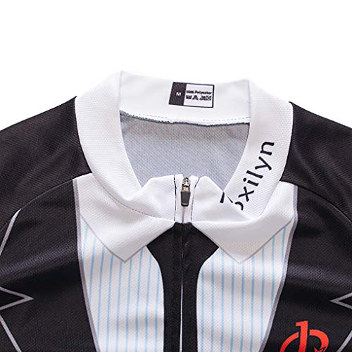 Moxilyn Camisetas de Ciclismo para Hombre, Camiseta Corta, Top de Ciclismo, Jerseys de Ciclismo, Ropa de Ciclismo, Mountain Bike/MTB Shirt, Transpirable y Que Absorbe El Sudor, Secado Rápido