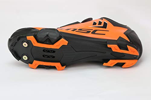 MSC Bikes Aero XC Zapatilla de Ciclismo, Adultos Unisex, Naranja, 38