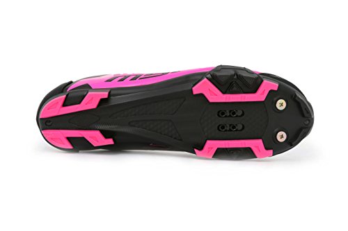 MSC Bikes Aero XC Zapatillas Ciclismo, Fucsia, T-46