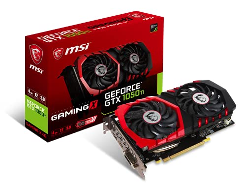 MSI GeForce GTX 1050 Ti Gaming X 4G - Tarjeta gráfica (refrigeración Twin Frozr Vi, 4 GB Memoria GDDR5)