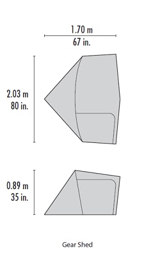 MSR Gear Shed V2 - Accesorios para Tienda de campaña - Oliva 2019