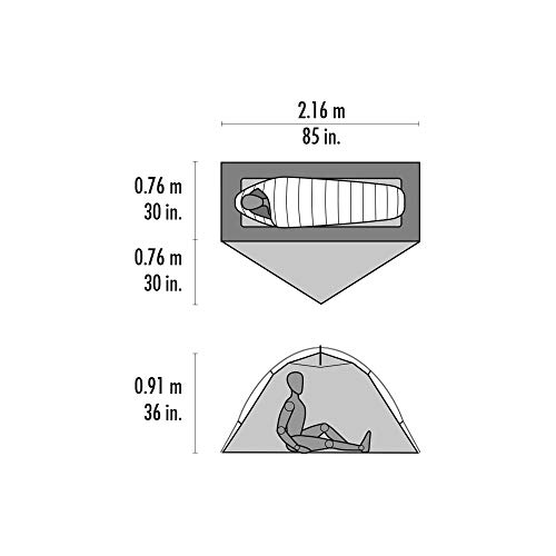 MSR Hubba NX 1-Person Lightweight Backpacking Tent, with Xtreme Waterproof Coating