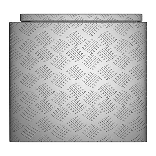 MSW Caja De Herramientas De Aluminio Cofre Estriado MSW-ATB-910 (Grosor del material: 1,3 mm, 91 x 44,5 x 43 cm, Volumen de 119 Litros)