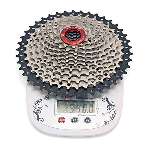 MTB Bike Cassettes, 11 velocidad Relación de engranajes 11-42T acero rueda libre piñón de bicicleta para shimano/sram accesorios de bicicleta de montaña (11Speed 11-42T rojo y plata)