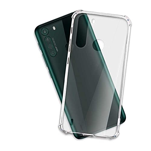 mtb more energy® Funda Soft Armor para Motorola One Fusion (XT2073, 6.5'') - Esquinas reforzadas - Protección de la cámara - TPU de 1.5 mm - Carcasa Anti Shock Cover Case Estuche