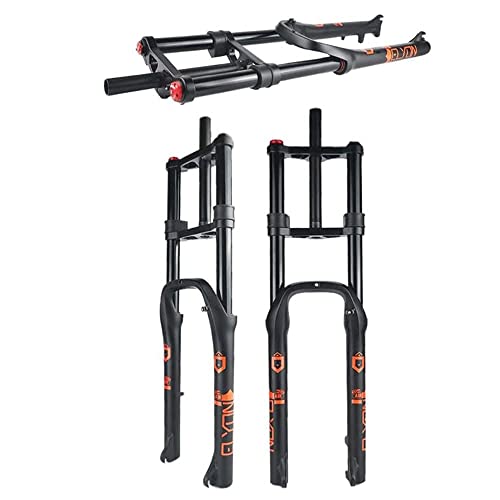 MTB Tenedor de suspensión, 26 pulgadas * 4.0 Fat Tire del montante de la presión del freno de disco del aire, por la nieve / playa / bicicleta eléctrica, de 140 mm de viaje Accesorios de montaje de bi