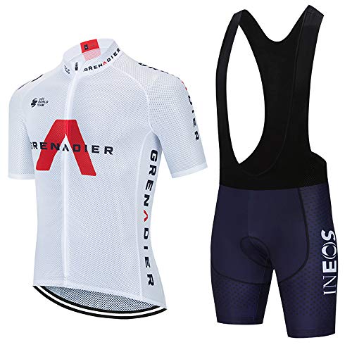 MTBHW Traje Ciclismo Hombre Verano Ciclismo Maillot y Culotte Bicicleta con 3D Gel Pad para Deportes al Aire Libre