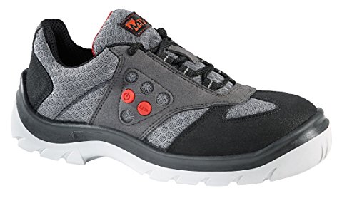 MTS Start 'Up Zapato de Seguridad (Airmax Up S1, modischer Guantes de Trabajo para él y para Ella, Color Gris, Talla 37