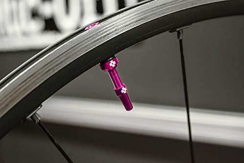 Muc-Off, Accessorio Valvola Tubeless , Válvulas para Gomme, Rosado, 60Mm, Adulto Unisex