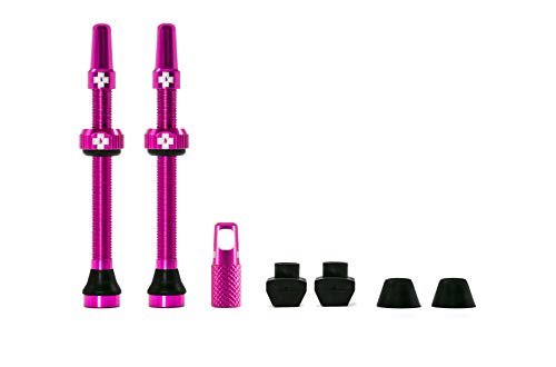 Muc-Off, Accessorio Valvola Tubeless , Válvulas para Gomme, Rosado, 60Mm, Adulto Unisex